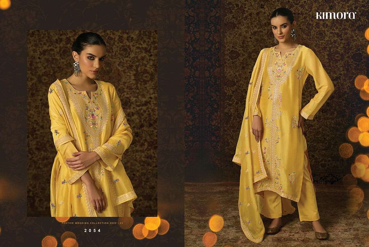 KIMORA HEER RUQSAR ORGANZA EMBROIDERY SALWAR SUITS CATALOGUE