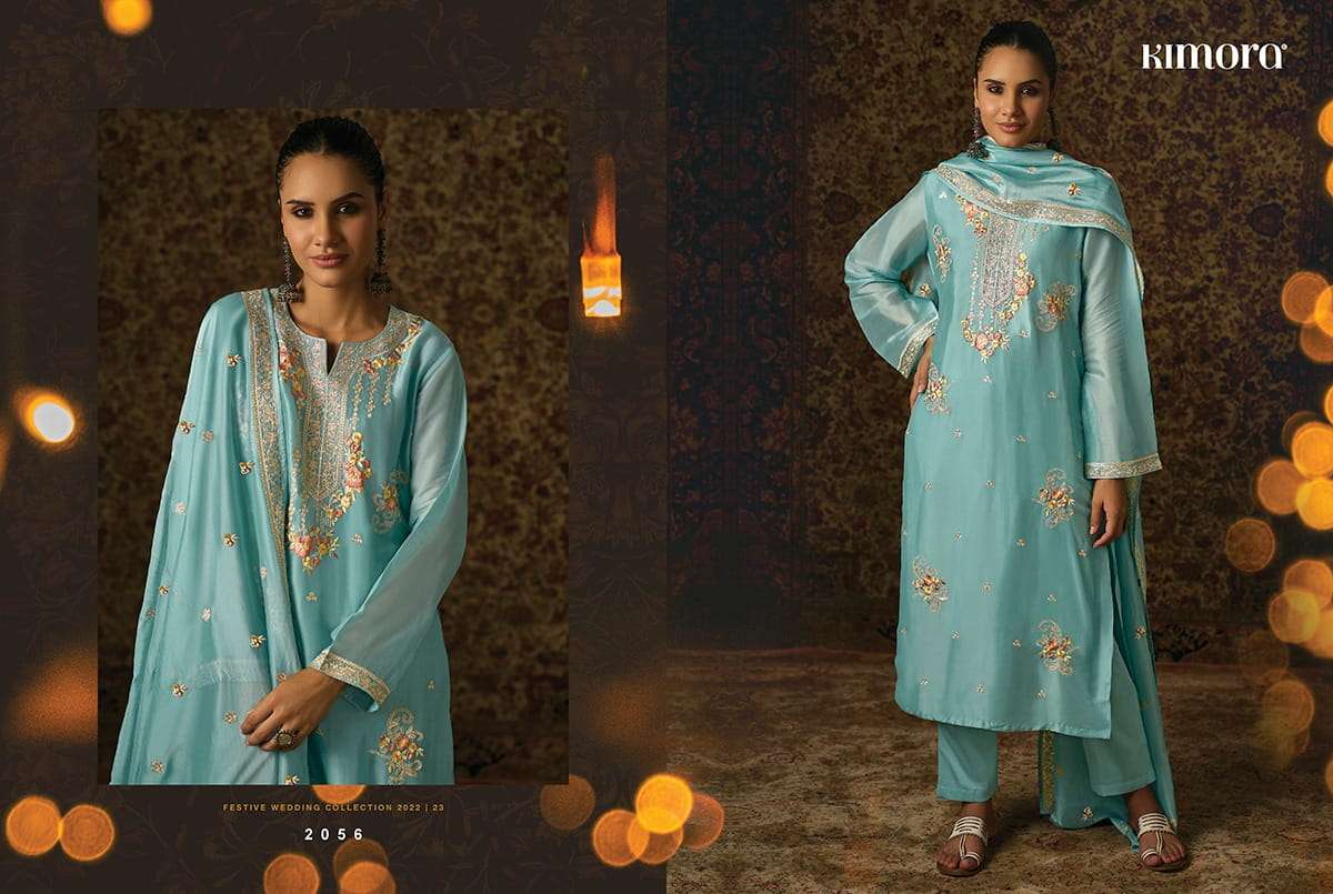 KIMORA HEER RUQSAR ORGANZA EMBROIDERY SALWAR SUITS CATALOGUE