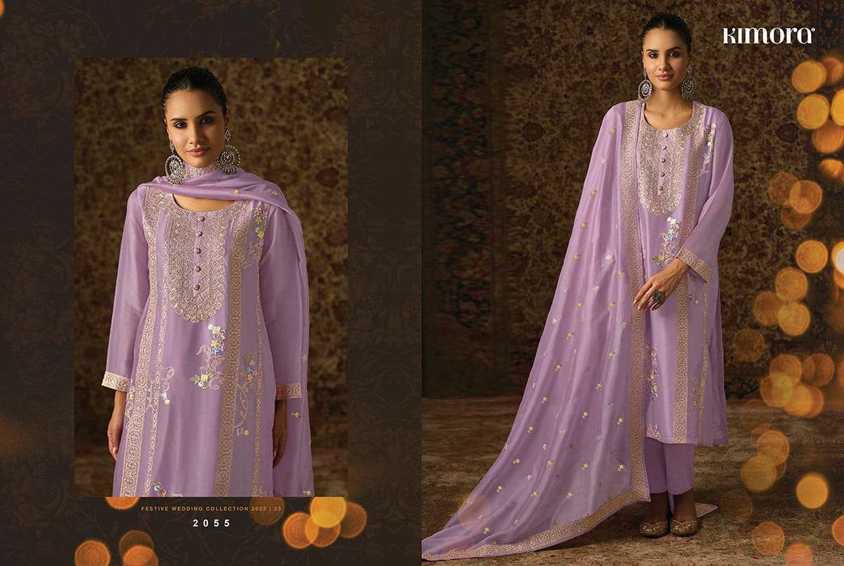 KIMORA HEER RUQSAR ORGANZA EMBROIDERY SALWAR SUITS CATALOGUE