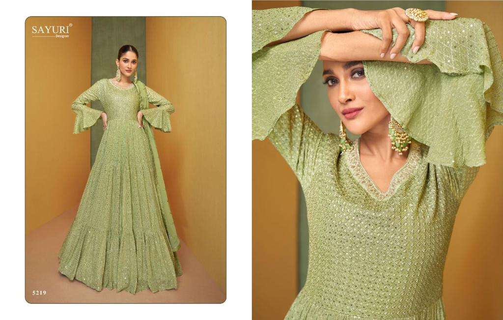 SAYURI DESIGNER ALIZEH GEORGETTE SALWAR SUITS CATALOGUE