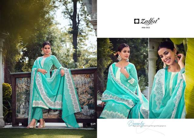 ZULFAT MALANG COTTON PRINTED SUIT LATEST CATALOGUE 2023