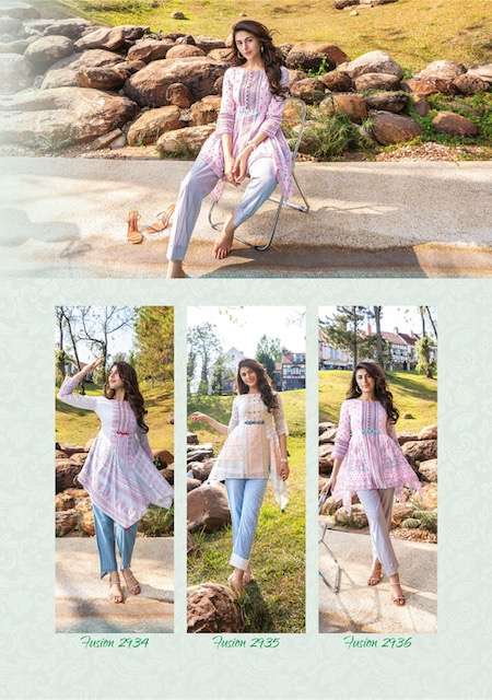 ANJU FABRICS FUSION VOL 3 DESIGNER COTTON TOP WITH PANT COORD SET NEW CATALOGUE 2023