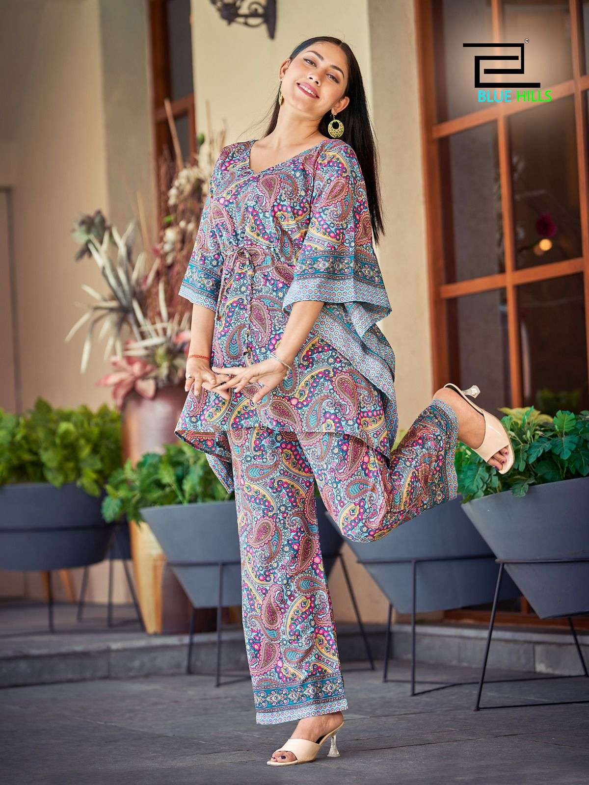 BLUE HILLS OLIVIA TOP WITH BOTTOM COORDS SET NEW CATALOGUE 2023