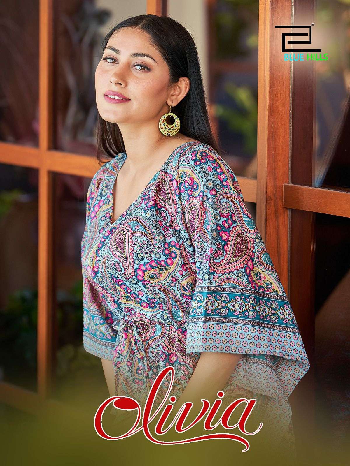 BLUE HILLS OLIVIA TOP WITH BOTTOM COORDS SET NEW CATALOGUE 2023