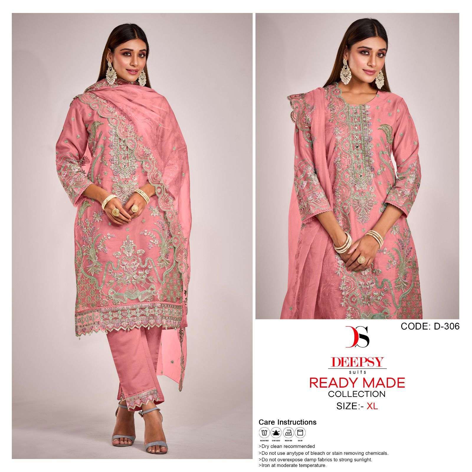 DEEPSY SUITS D 306 ORGANZA EMBROIDERY SUITS NEW CATALOGUE