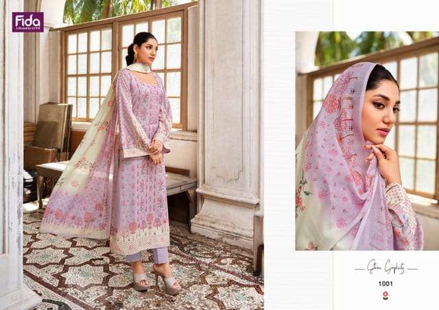 FIDA RUHI COTTON KARACHI DIGITAL PRINTED SUITS NEW CATALOGUE