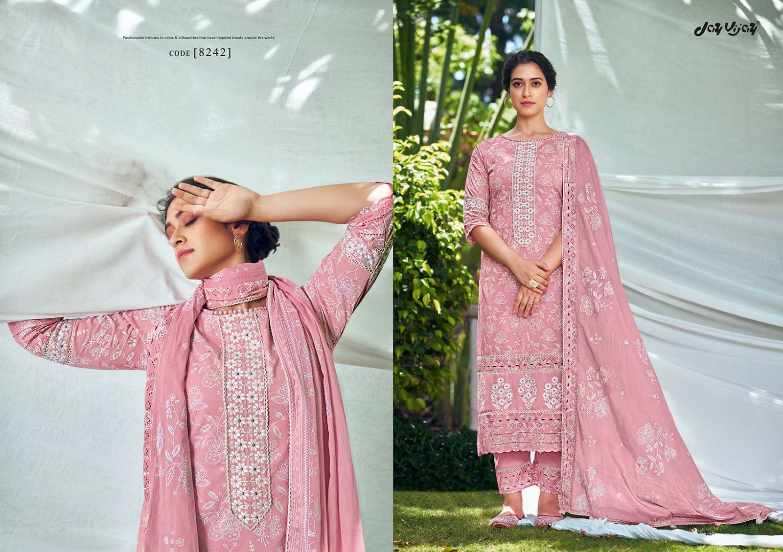 JAY VIJAY SHEHNAAZ VOL-2 COTTON KHADI BLOCK PRINT DESIGNER SALWAR KAMEEZ  COLLECTION