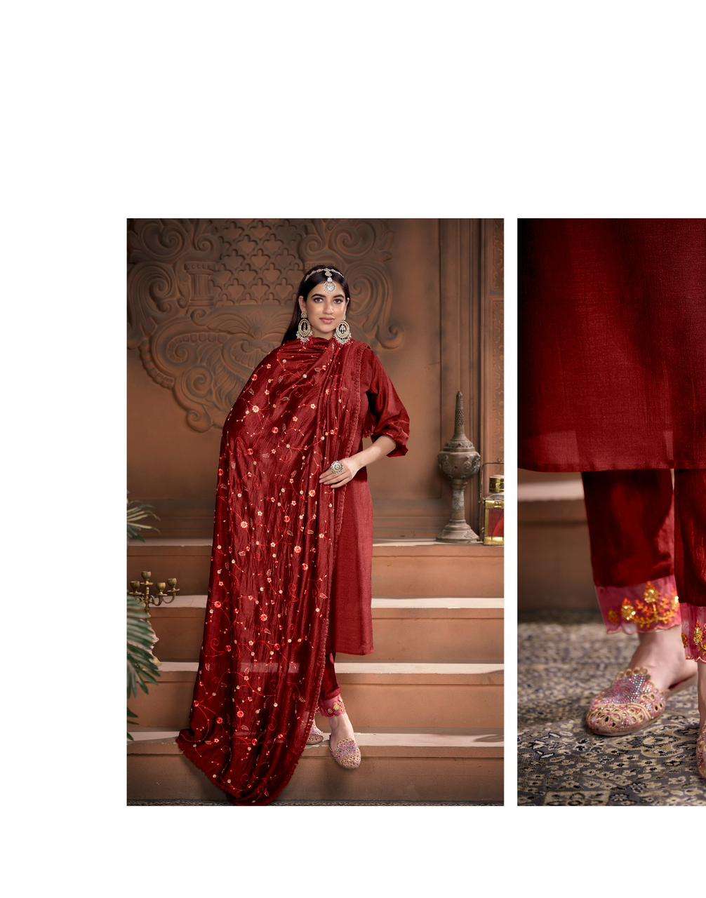 LILY & LALI MARIA 9 VOL 2 READY MADE KURTI PANT WITH DUPATTA COLLECTION WHOLESALE PRICE CATALOGUE 2023