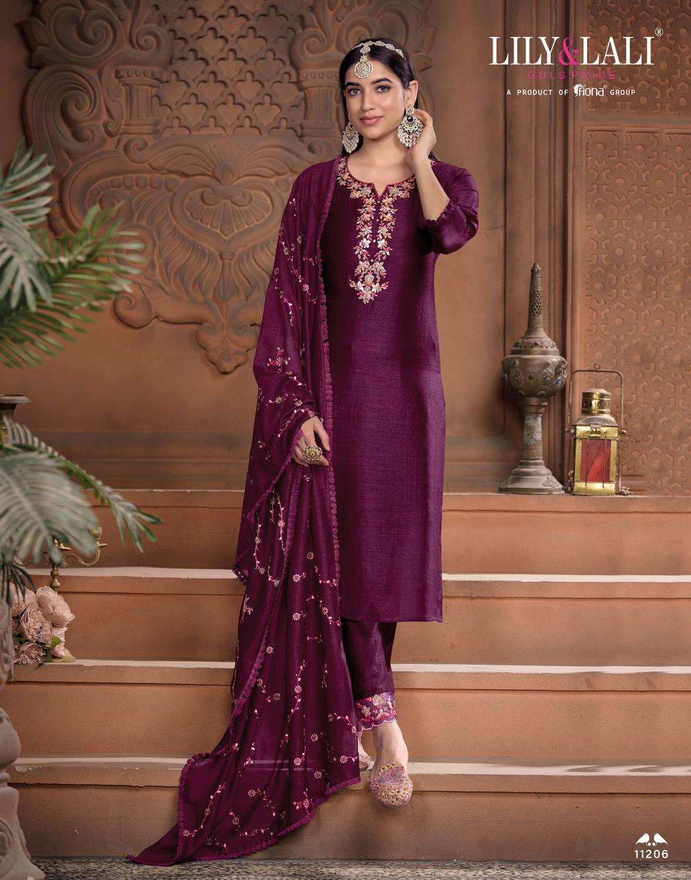LILY & LALI MARIA 9 VOL 2 READY MADE KURTI PANT WITH DUPATTA COLLECTION WHOLESALE PRICE CATALOGUE 2023