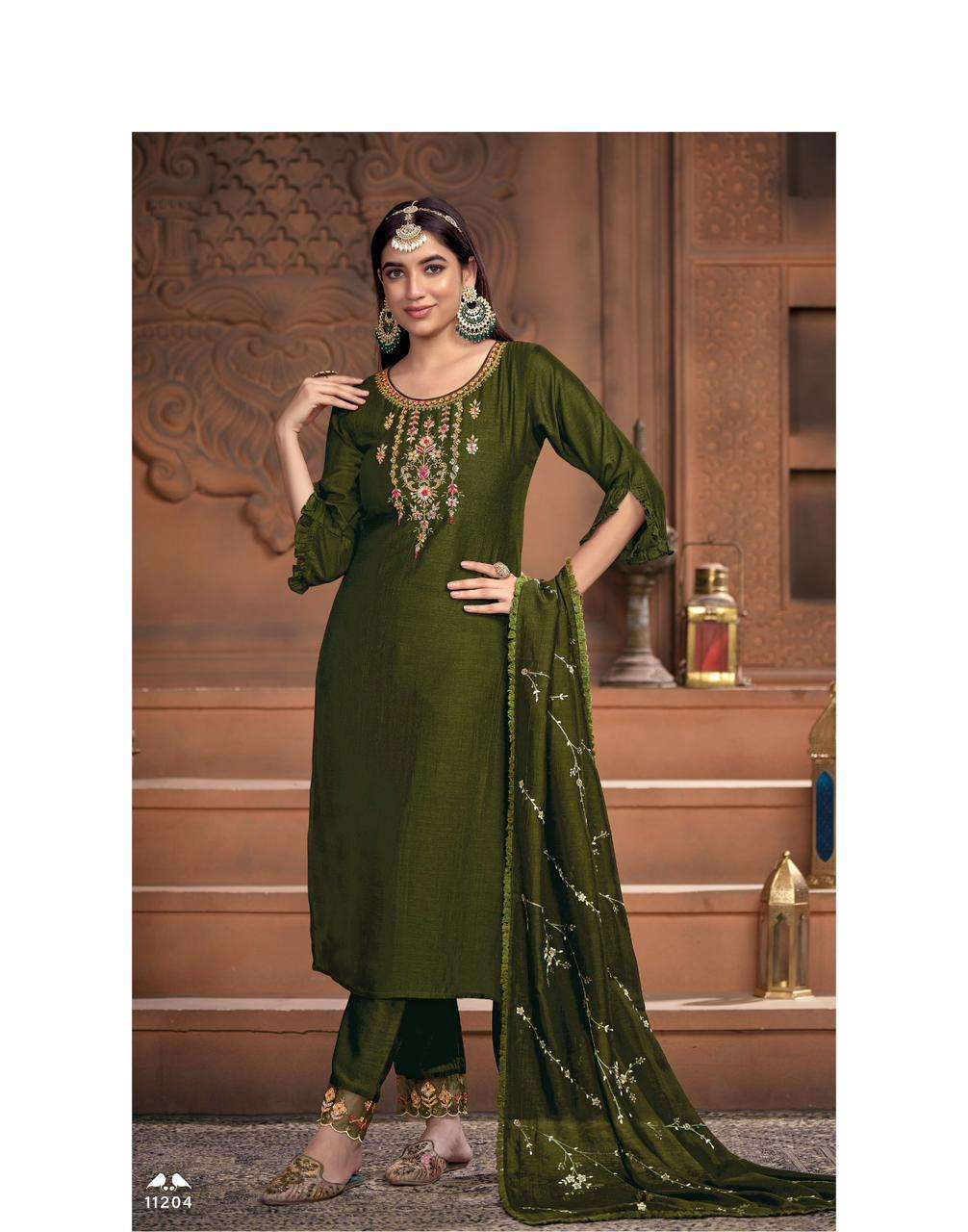 LILY & LALI MARIA 9 VOL 2 READY MADE KURTI PANT WITH DUPATTA COLLECTION WHOLESALE PRICE CATALOGUE 2023