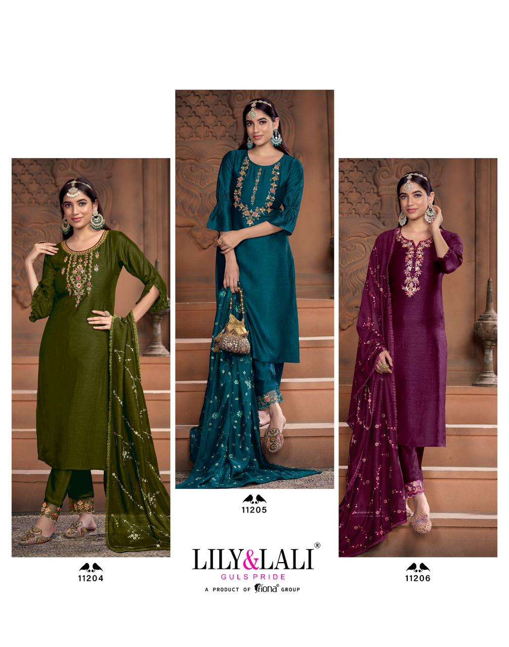 LILY & LALI MARIA 9 VOL 2 READY MADE KURTI PANT WITH DUPATTA COLLECTION WHOLESALE PRICE CATALOGUE 2023