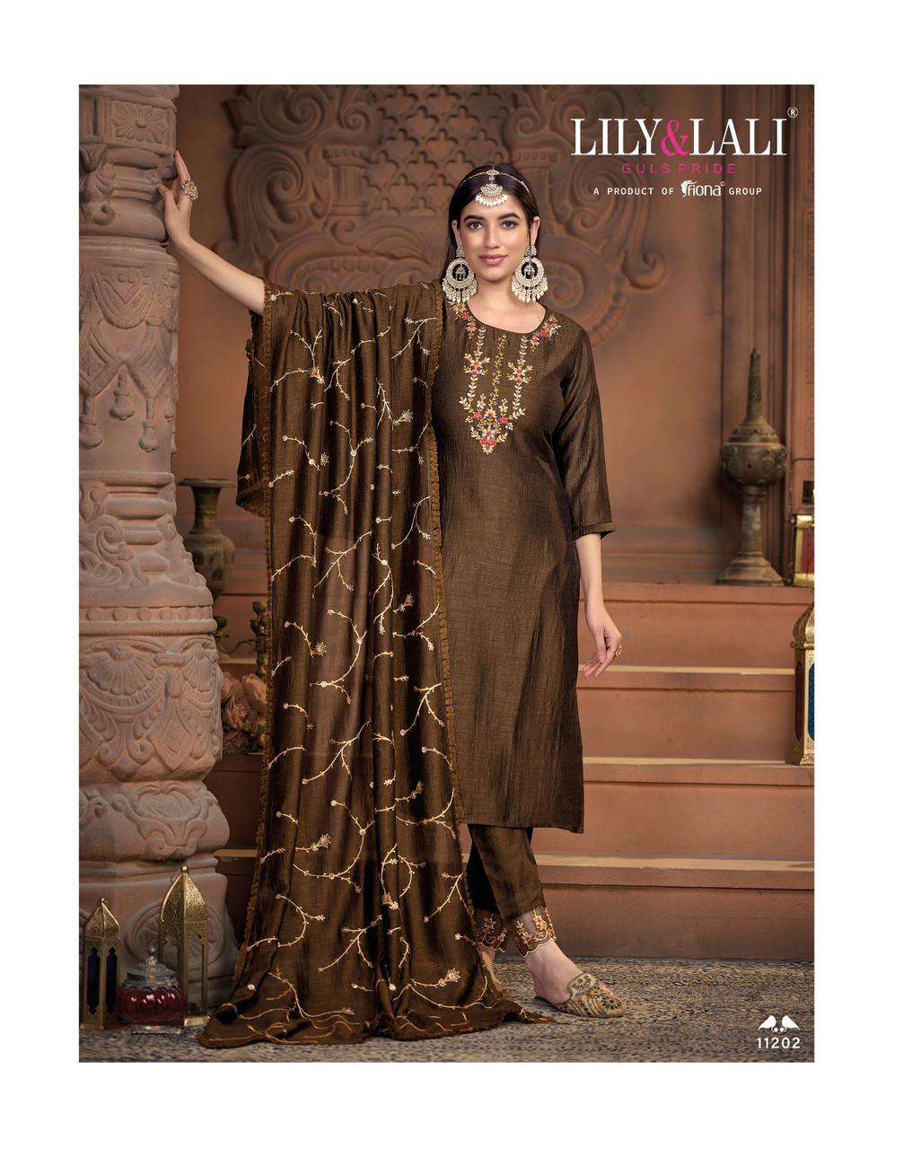 LILY & LALI MARIA 9 VOL 2 READY MADE KURTI PANT WITH DUPATTA COLLECTION WHOLESALE PRICE CATALOGUE 2023