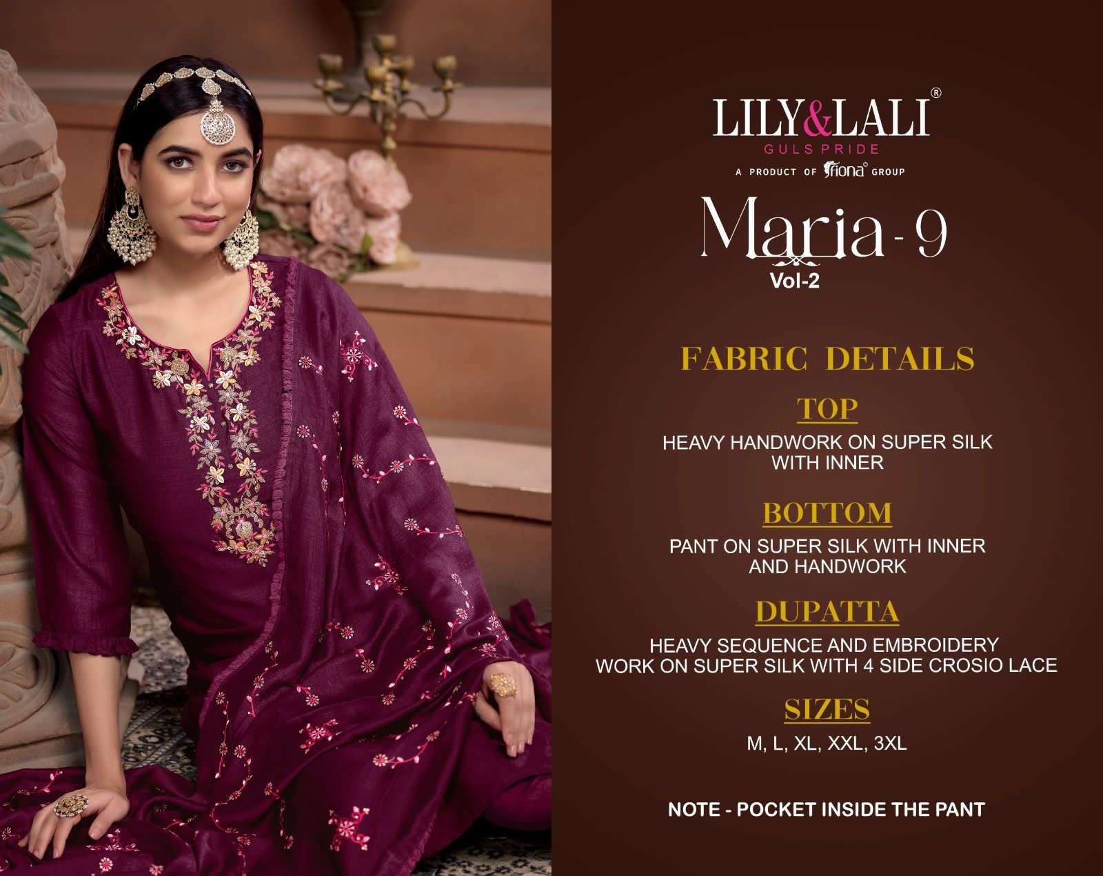 LILY & LALI MARIA 9 VOL 2 READY MADE KURTI PANT WITH DUPATTA COLLECTION WHOLESALE PRICE CATALOGUE 2023