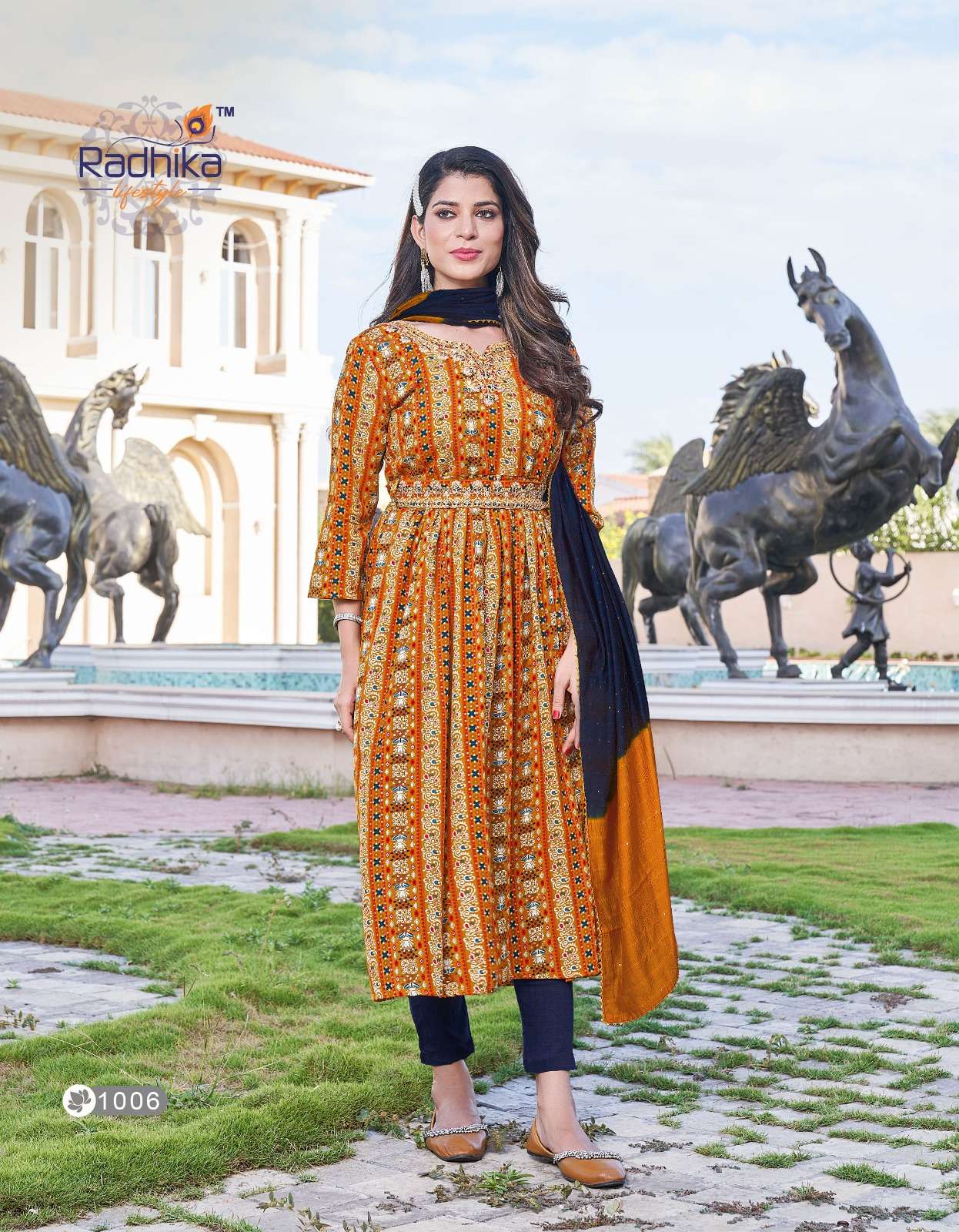 RADHIKA LIFESTYLE BLOSSOM VOL-3 TOP PANT WITH DUPATTA 3 PCS SET CATALOGUE 