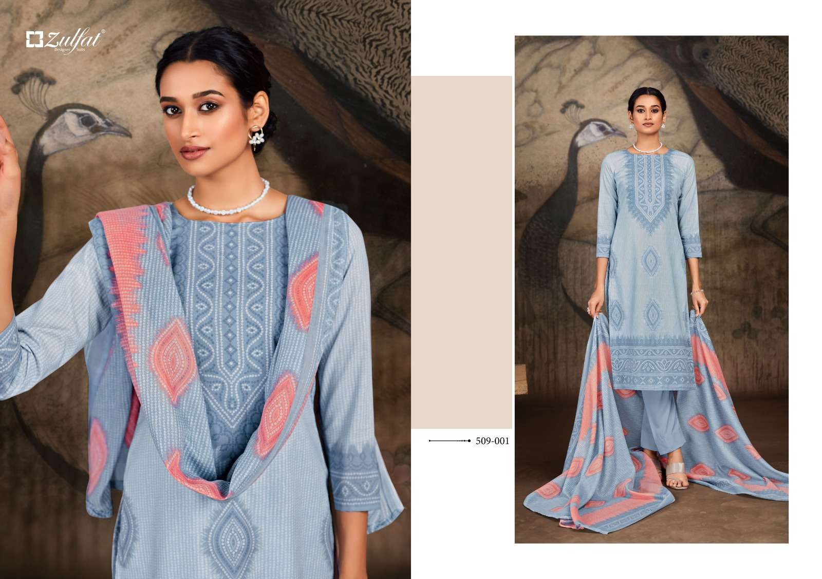 ZULFAT ADEENA COTTON DESIGNER PRINT SALWER SUIT LATEST CATALOGUE 2023