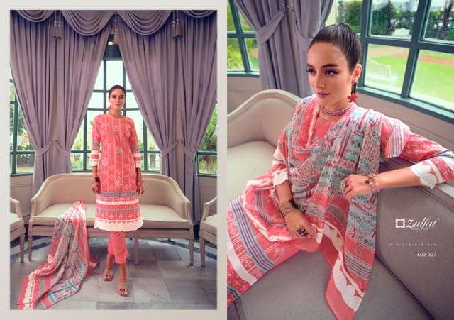 ZULFAT NASREEN COTTON PRINTED SUITS LATEST CATALOGUE 2023