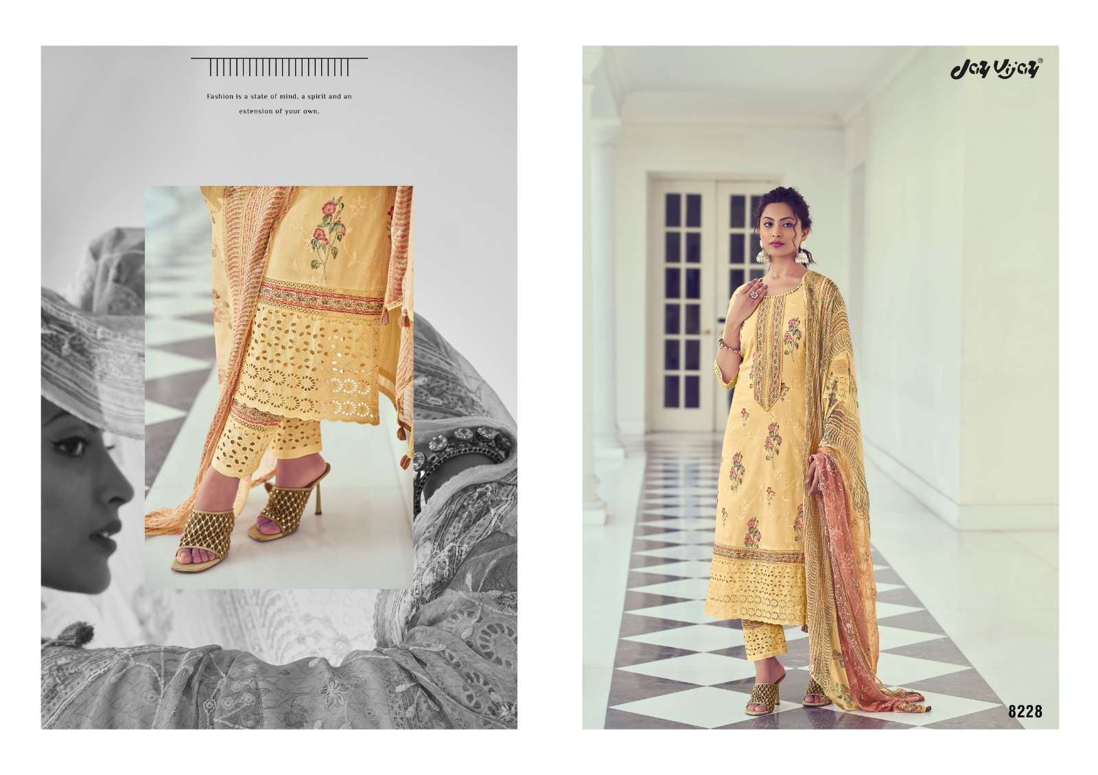 JAY VIJAY PURVAI VOL 2 COTTON EMBROIDERY SUITS LATEST CATALOGUE