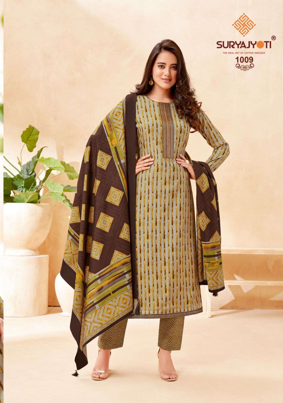 SURYAJYOTI PARI VOL 1 TOP BOTTOM WITH DUPATTA 3PCS SET CATALOGUE