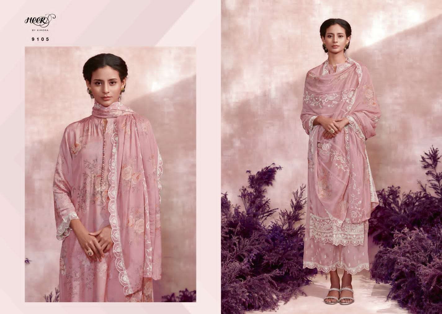 KIMORA HEER PRESENT NOOR JAHAN CRAFTING DIGITAL PRINT WORK SUIT COLLECTION