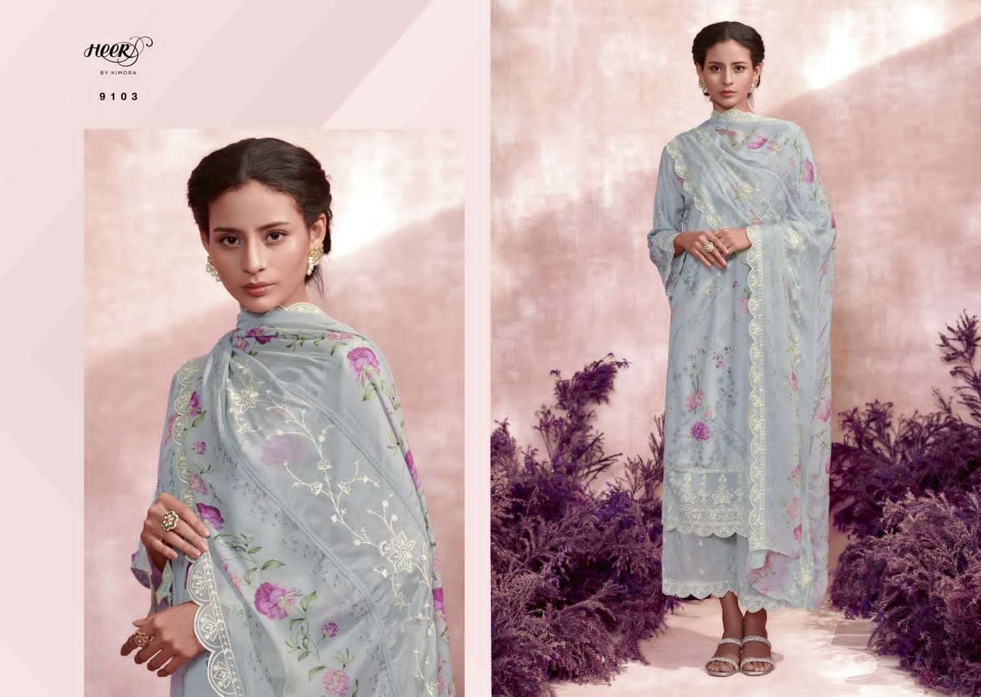 KIMORA HEER PRESENT NOOR JAHAN CRAFTING DIGITAL PRINT WORK SUIT COLLECTION