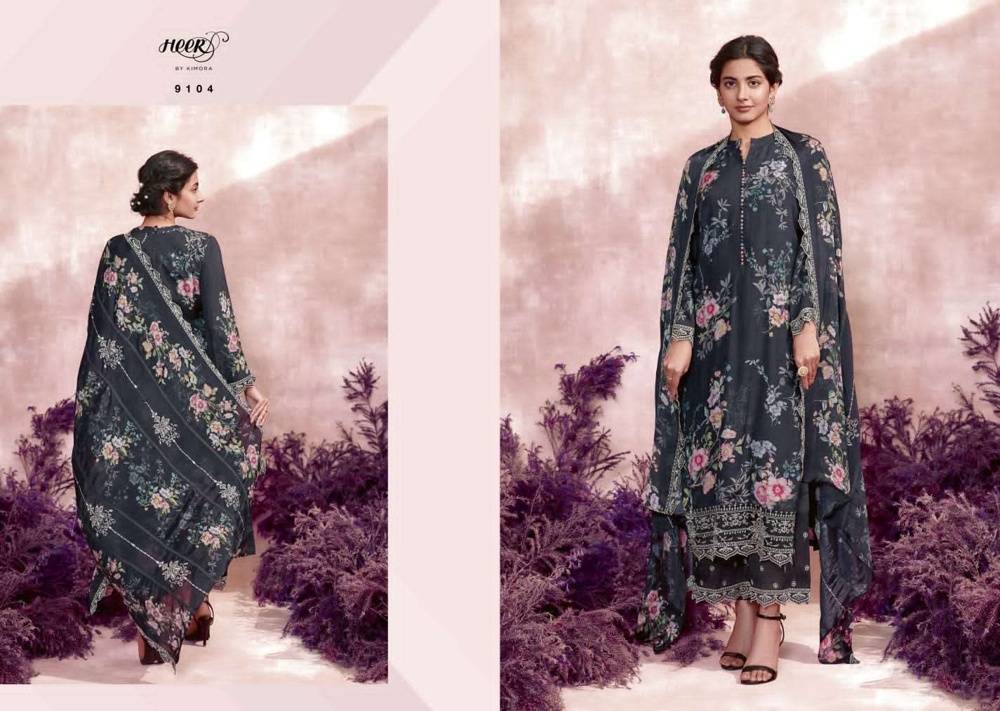 KIMORA HEER PRESENT NOOR JAHAN CRAFTING DIGITAL PRINT WORK SUIT COLLECTION
