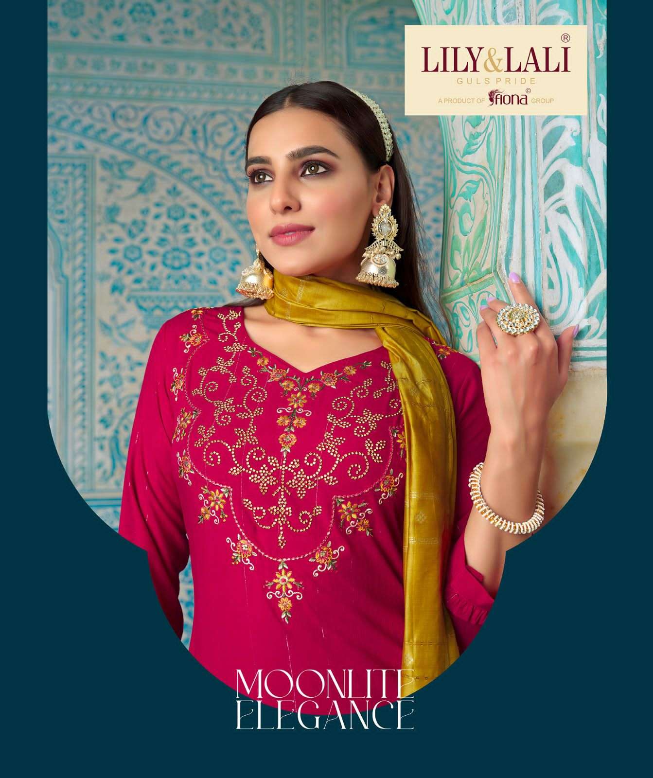LILY & LALI MOONLITE ELEGANCE KURTI PANT WITH DUPATTA NEW CATALOGUE 2023