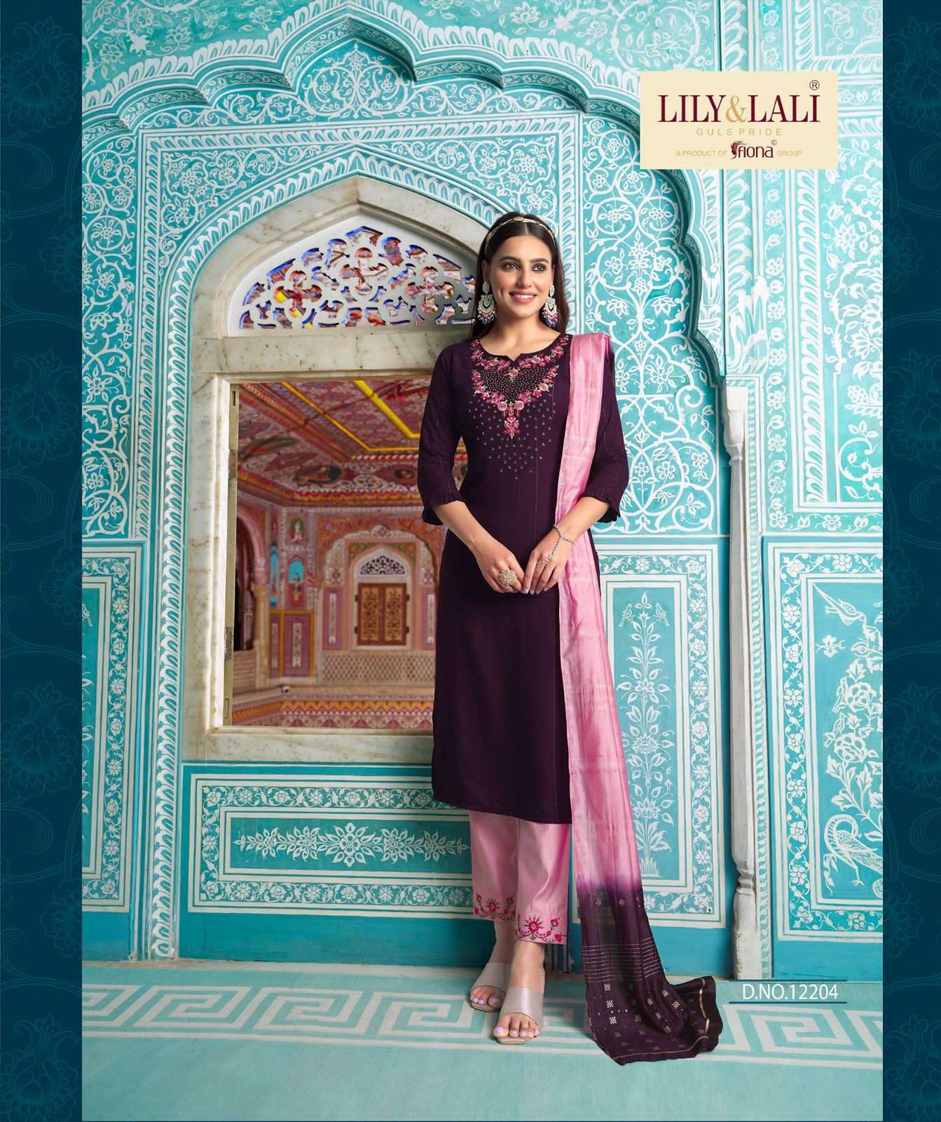 LILY & LALI MOONLITE ELEGANCE KURTI PANT WITH DUPATTA NEW CATALOGUE 2023