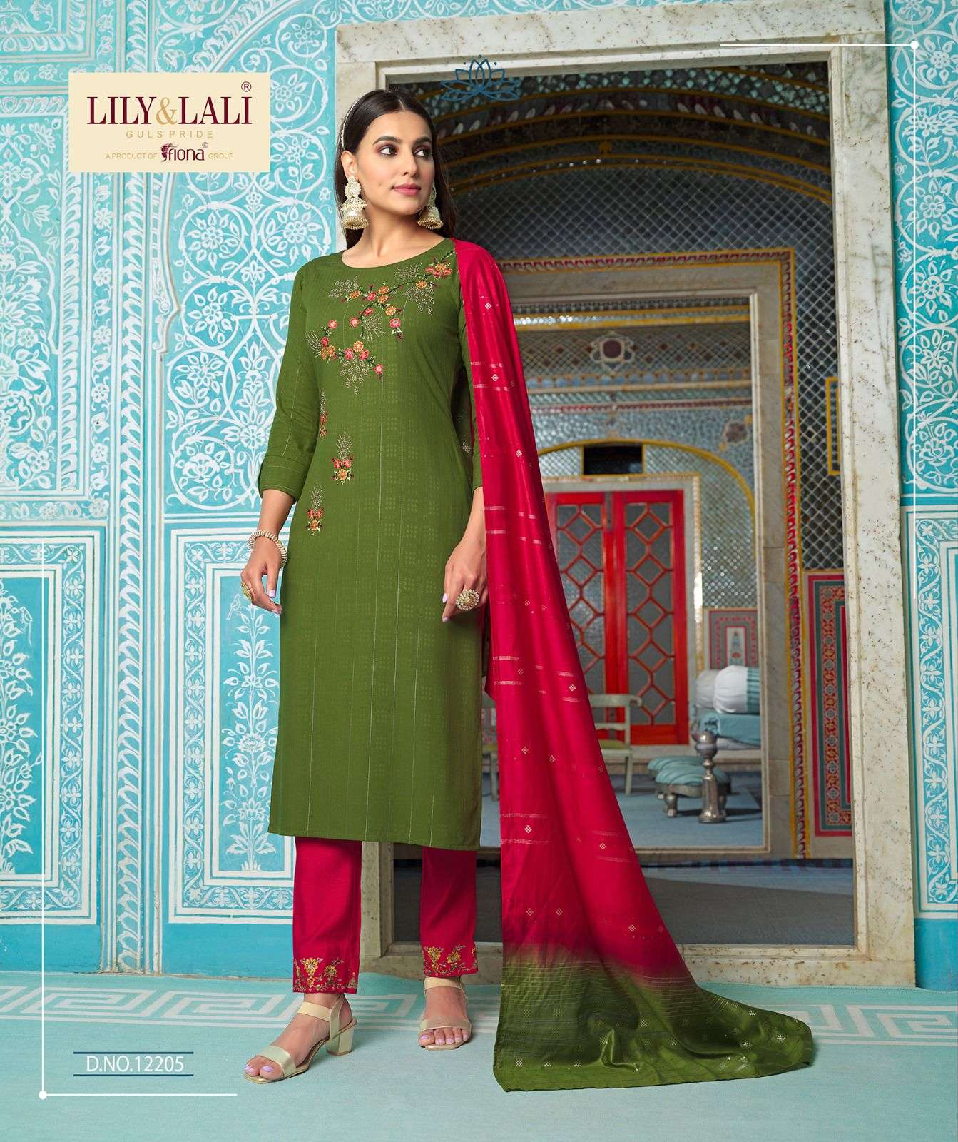 LILY & LALI MOONLITE ELEGANCE KURTI PANT WITH DUPATTA NEW CATALOGUE 2023