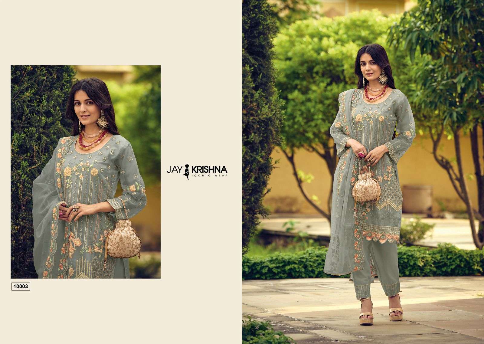 YOUR CHOICE MESSI VOL 10 READYMADE ORGANZA EMBROIDERY SUIT CATALOGUE 