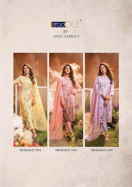 ANJU FABRIC SHARARAT VOL 4 KURTI PANT WITH DUPATTA LATEST CATALOGUE 2023