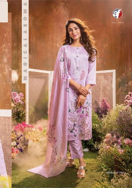 ANJU FABRIC SHARARAT VOL 4 KURTI PANT WITH DUPATTA LATEST CATALOGUE 2023