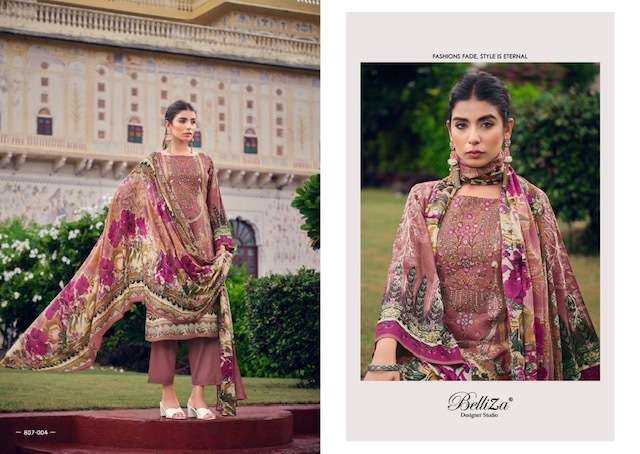BELLIZA NAIRA VOL13 COTTON DIGITAL PRINTED SUITS LATEST CATALOGUE 2023
