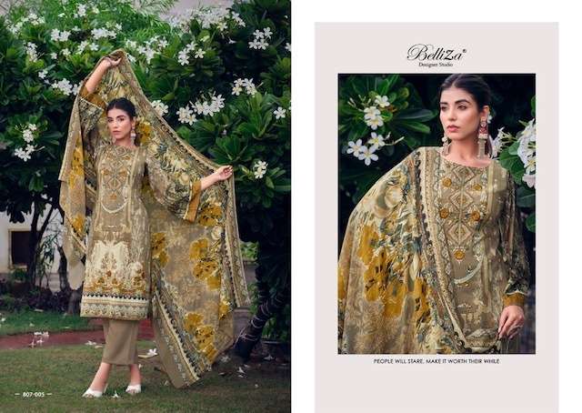 BELLIZA NAIRA VOL13 COTTON DIGITAL PRINTED SUITS LATEST CATALOGUE 2023