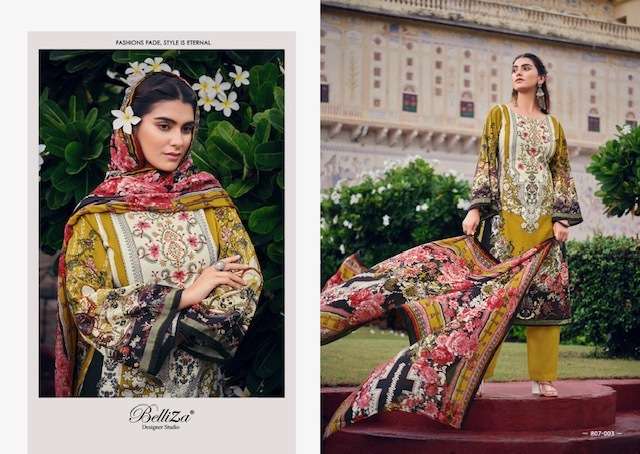 BELLIZA NAIRA VOL13 COTTON DIGITAL PRINTED SUITS LATEST CATALOGUE 2023