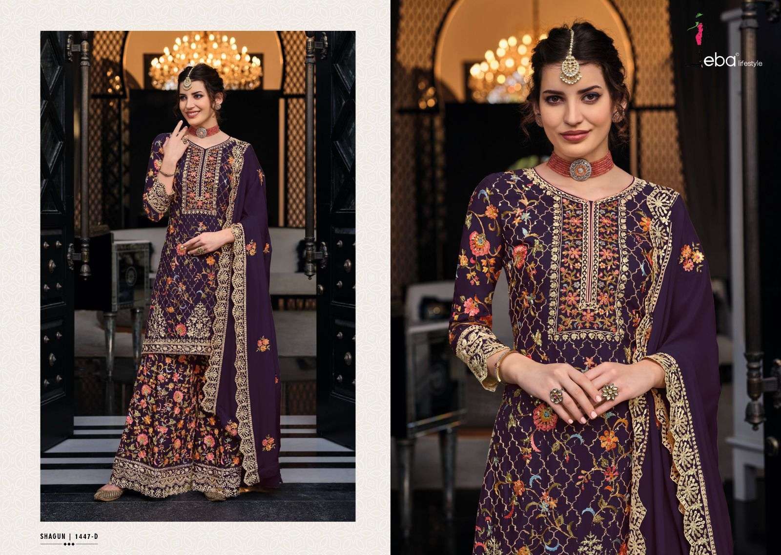 EBA SHAGUN COLOR EDITION VOL 6 PREMIUM SILK SALWER SUIT AT WHOLESALE RATE 