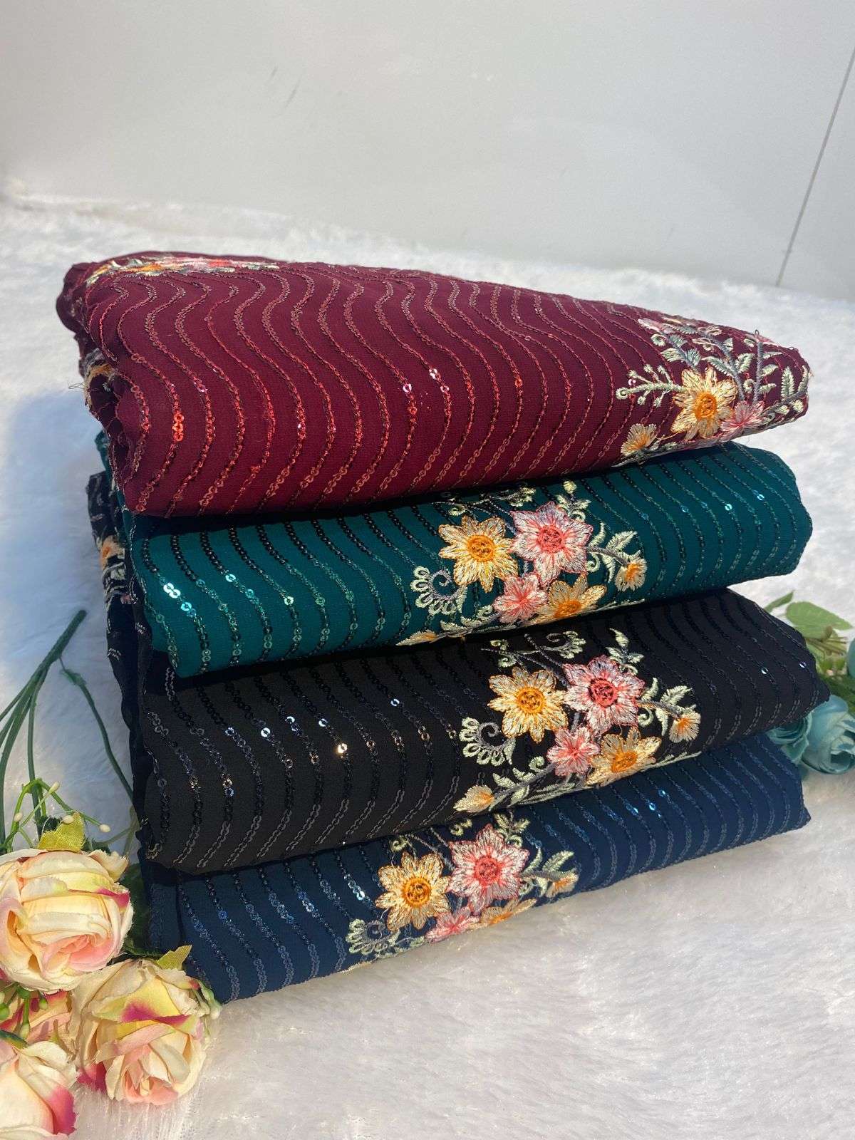 KROSS KULTURE KK 41 GEORGETTE EMBROIDERY PAKISTANI SUIT CATALOGUE 2023