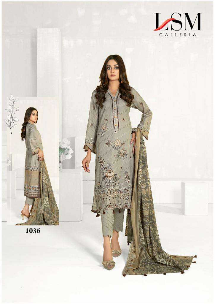 LSM GALLERIA PARIAN DREAM VOL 4 PURE LAWN COTTON SUIT COLLECTION 2023