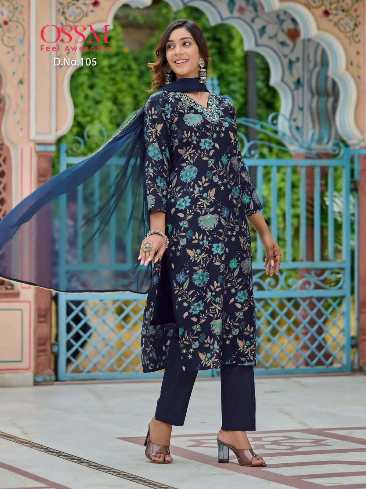 OSSM LAUNCHING NEW CATALOGUE MUSKAN READYMADE CHANDERI COLLECTION