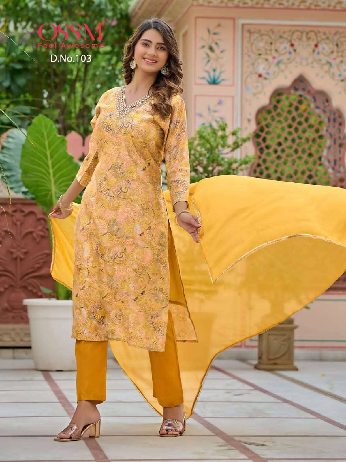 OSSM LAUNCHING NEW CATALOGUE MUSKAN READYMADE CHANDERI COLLECTION
