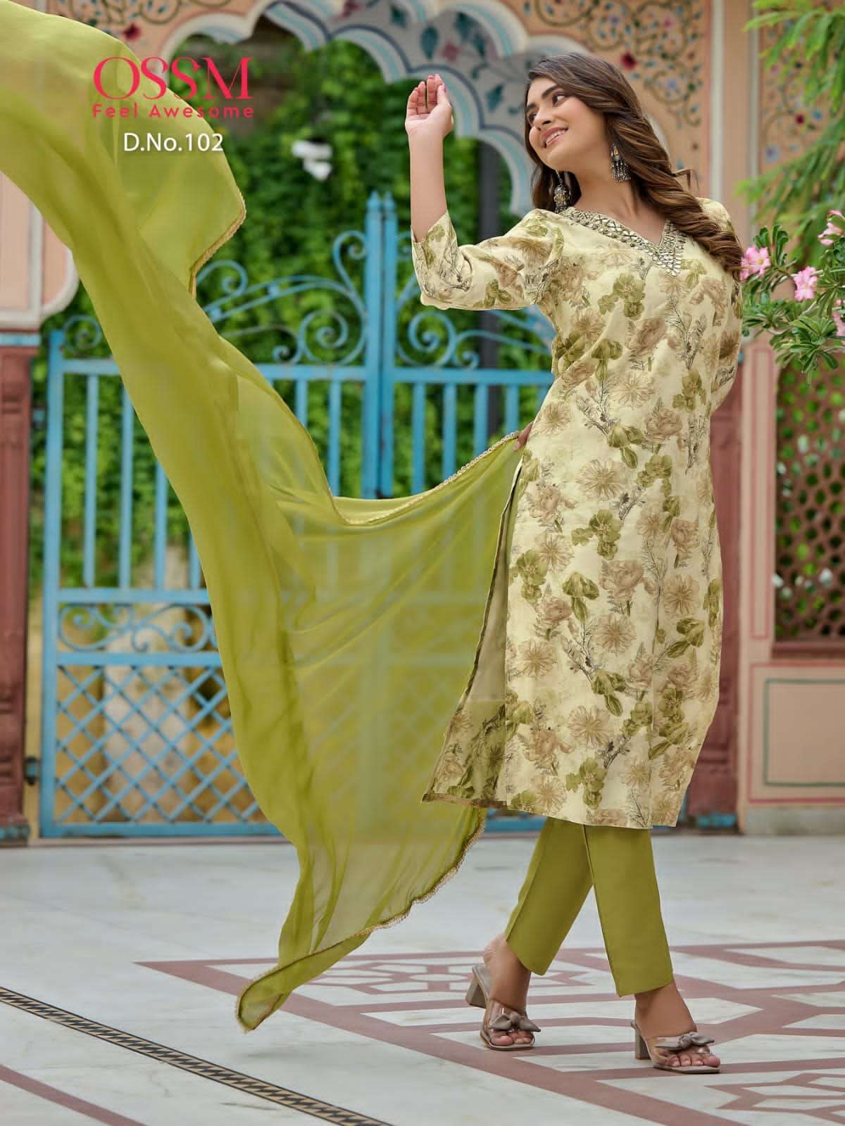 OSSM LAUNCHING NEW CATALOGUE MUSKAN READYMADE CHANDERI COLLECTION