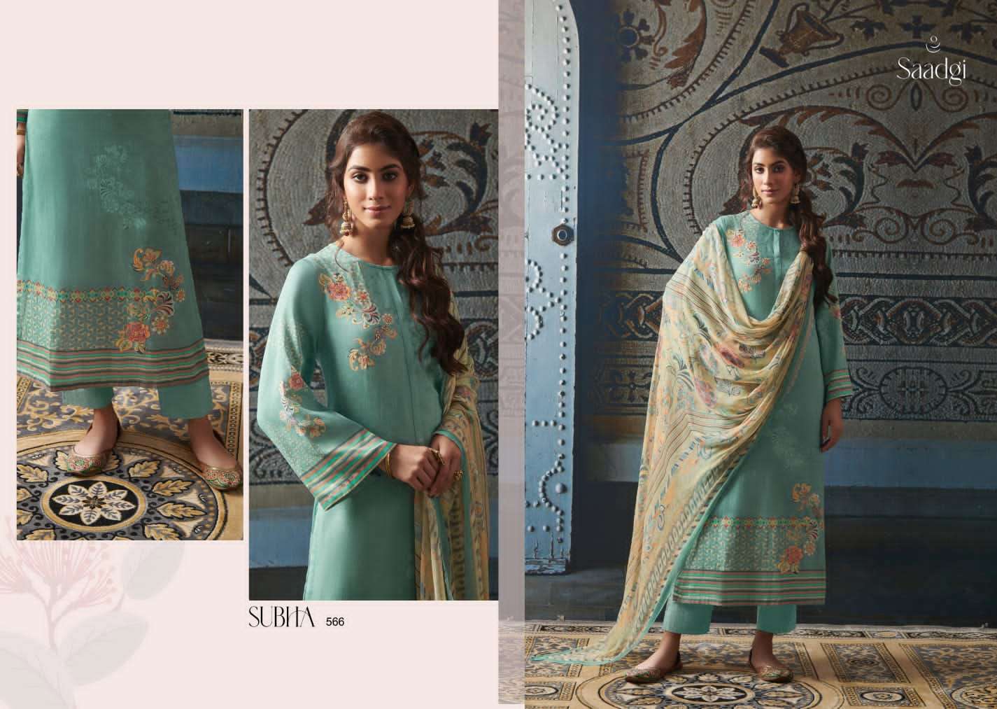 Belliza Designer Studio Qurbat Woolen Pashmina Fancy Digital Print Suits  Wholesaler Surat