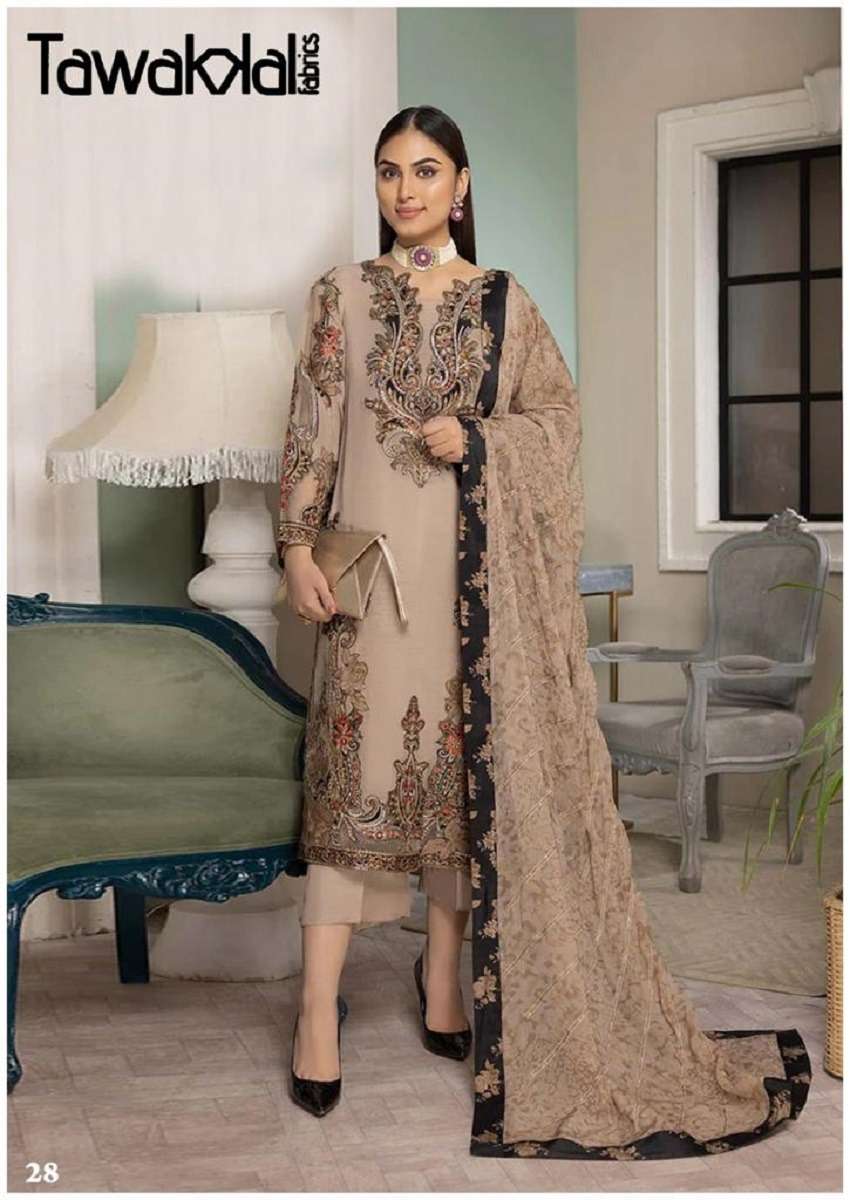 Women's Peach Color Pakistani suits Karachi Dress Material – Stilento
