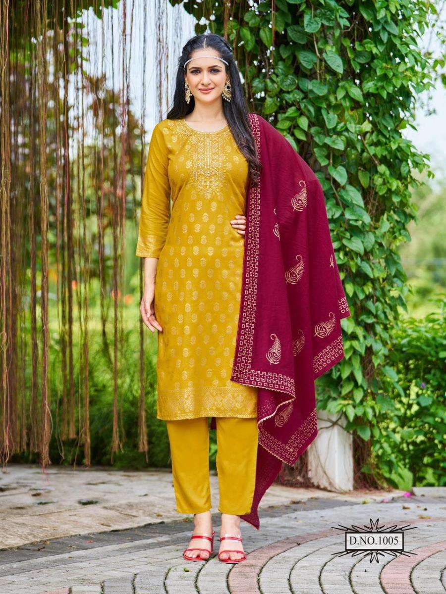 BLUE HILLS JAWANI FANCY EMBROIDERY TOP BOTTOM WITH DUPATTA LATEST CATALOGUE 2023