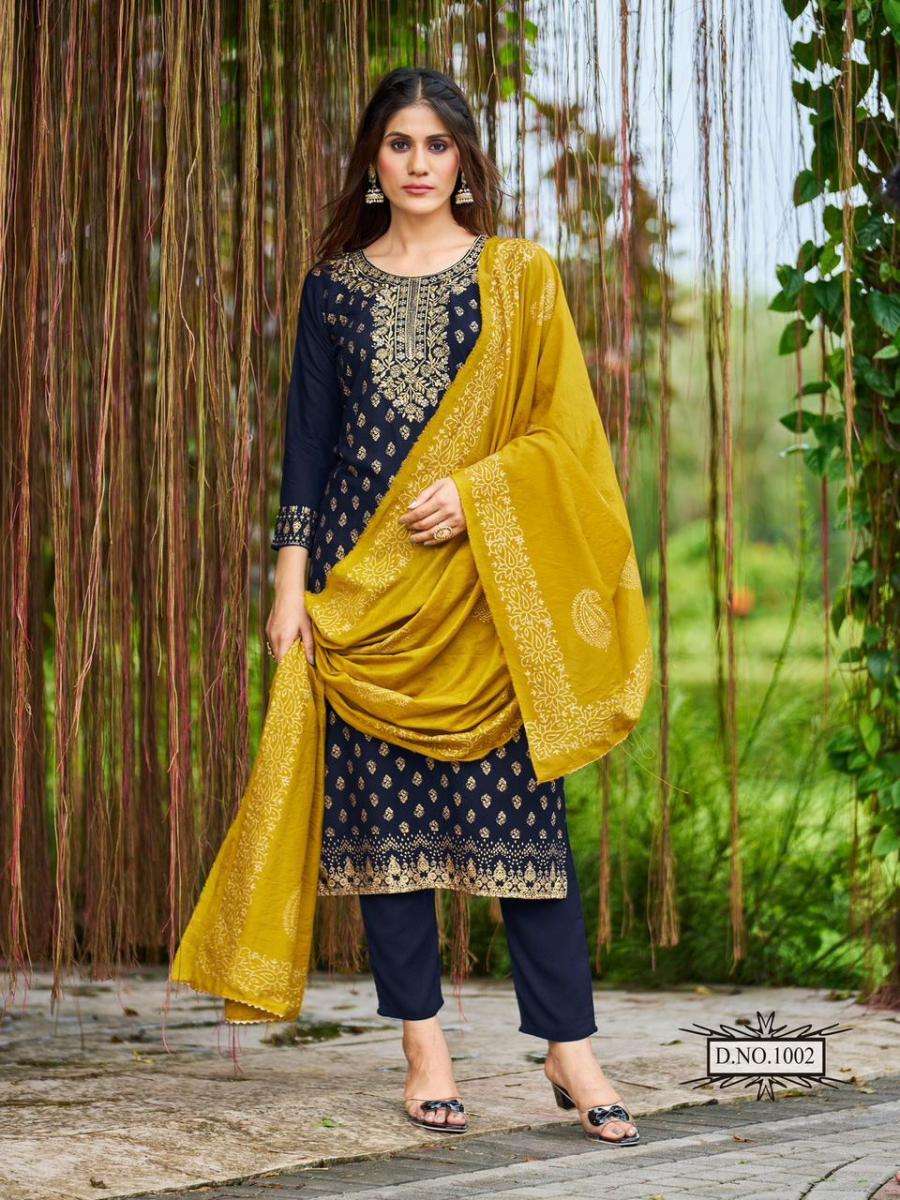 BLUE HILLS JAWANI FANCY EMBROIDERY TOP BOTTOM WITH DUPATTA LATEST CATALOGUE 2023