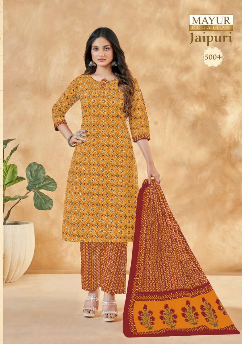 Vandana Fashion Jaipuri Cotton Printed Dress Material Wholesaler Surat