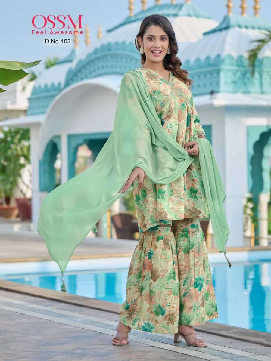 OSSM RAASHI VOL 1 ALIA CUT KURTI NEW CATALOGUE 2023