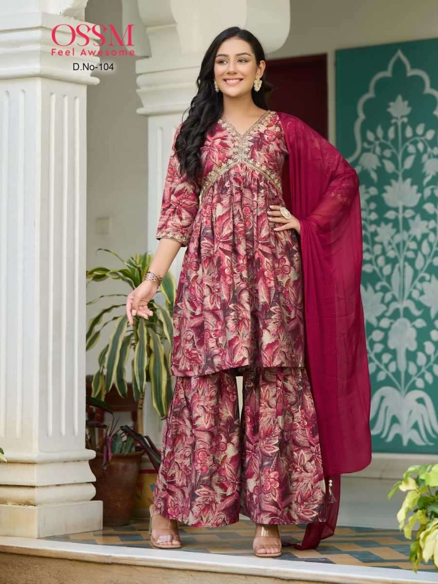 OSSM RAASHI VOL 1 ALIA CUT KURTI NEW CATALOGUE 2023