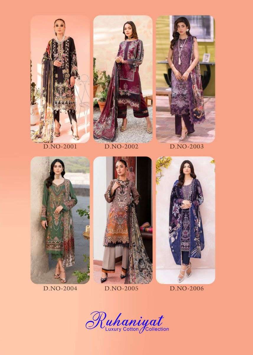 RUHANIYAT VOL 2 LUXURY COTTON KARACHI SUITS LATEST CATALOGUE