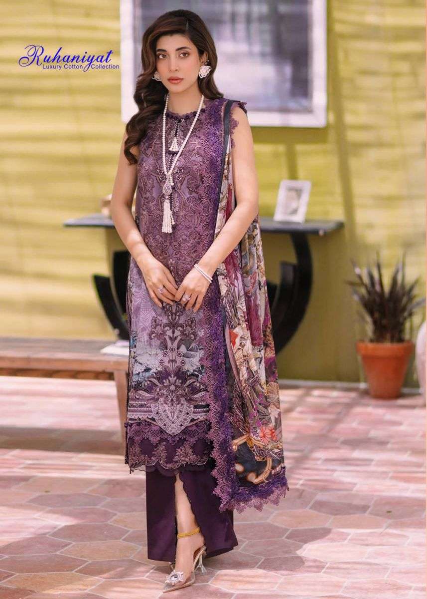 RUHANIYAT VOL 2 LUXURY COTTON KARACHI SUITS LATEST CATALOGUE