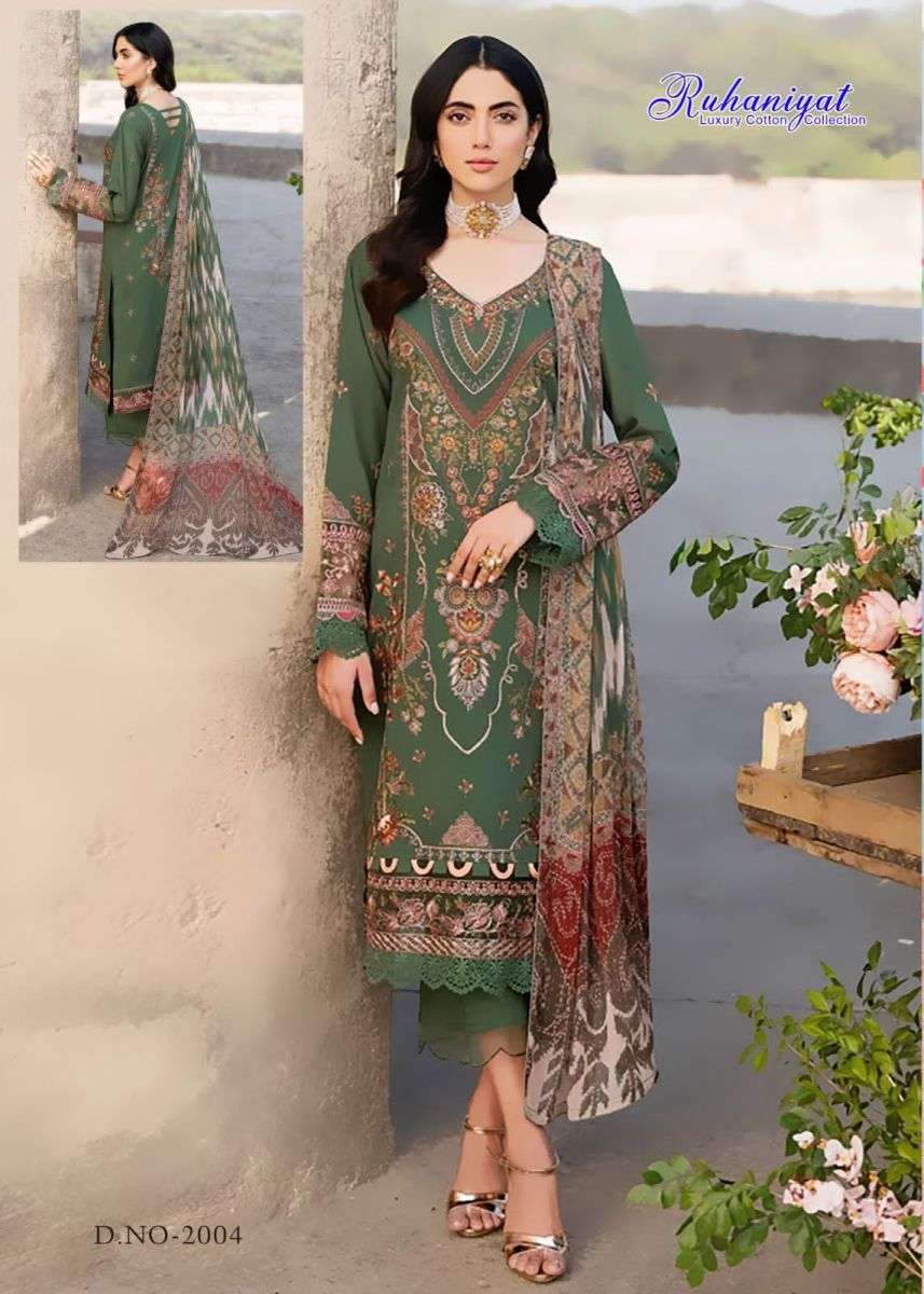 RUHANIYAT VOL 2 LUXURY COTTON KARACHI SUITS LATEST CATALOGUE